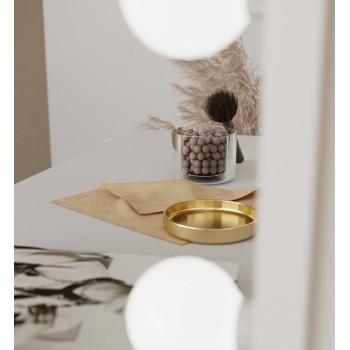 Schminktisch ELLIE mit Spiegel und Beleuchtung