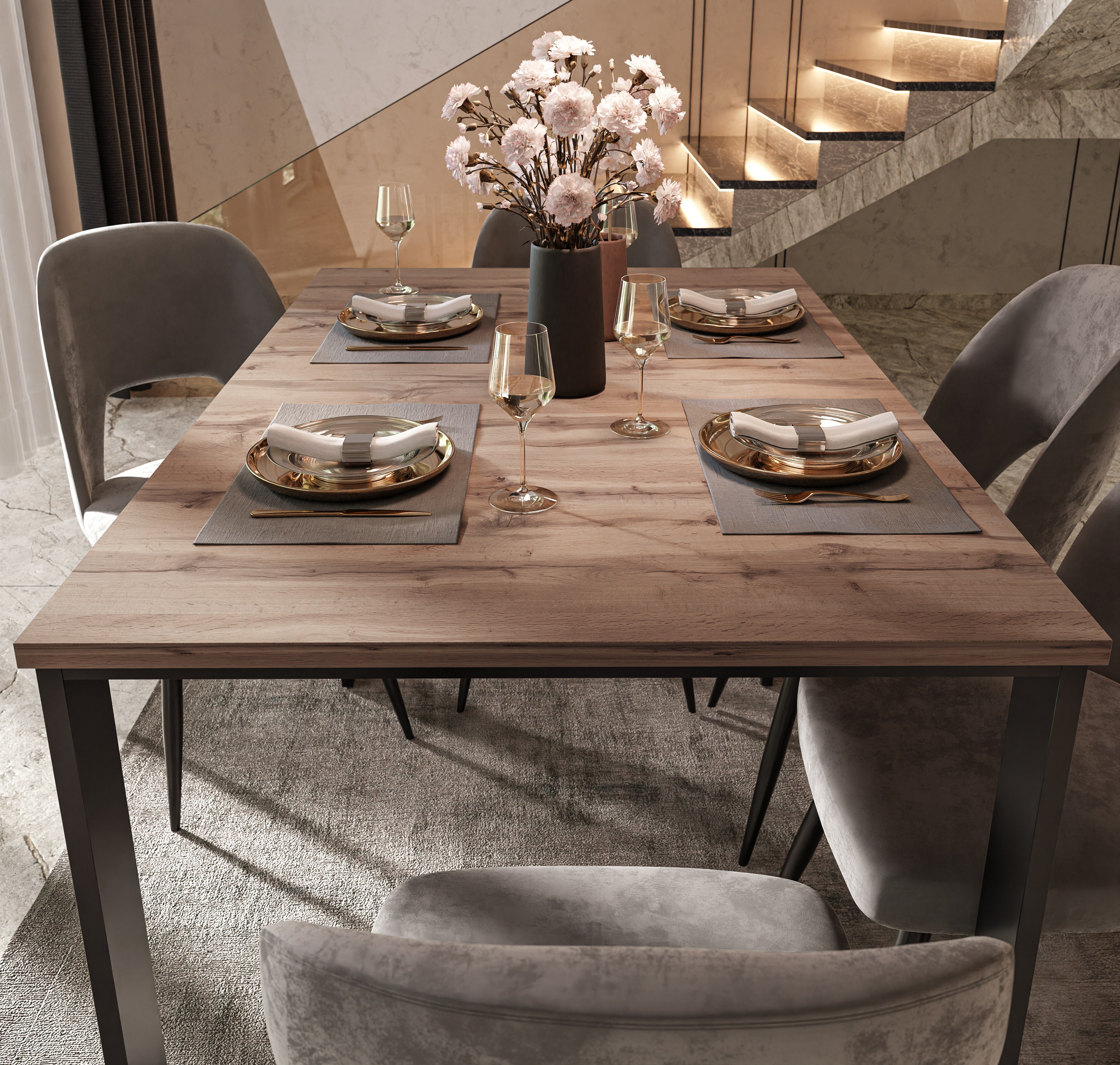 Ausziehbarer Tisch ART LOFT 125-302 cm