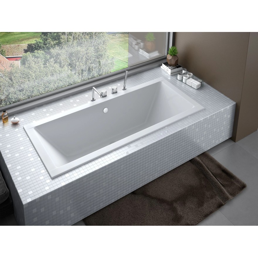 Rechteckige Badewanne AQUA SLIM