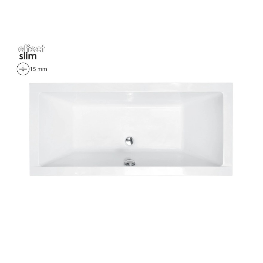 Rechteckige Badewanne AQUA SLIM