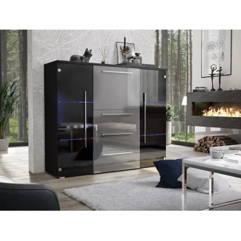 Kommode BARI hochglanz mit LED