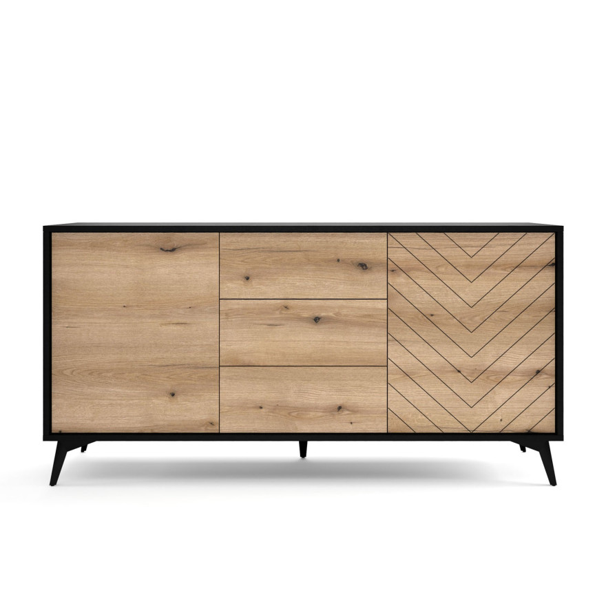 Dreitürige Kommode EVOKE KSZ154 mit Schubladen