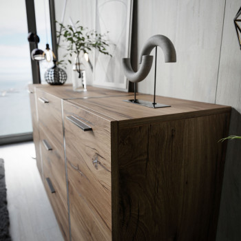 Kommode mit Schubladen ONYX LOFT Flagstaff Eiche