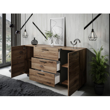 Kommode mit Schubladen ONYX LOFT Flagstaff Eiche