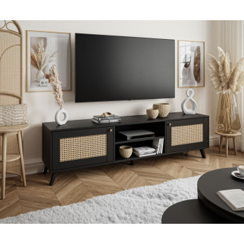 TV-Schrank VIENNA 3D mit Wiener Geflecht