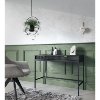 CORTADO schwarz-mattes Wohnzimmermöbel-Set