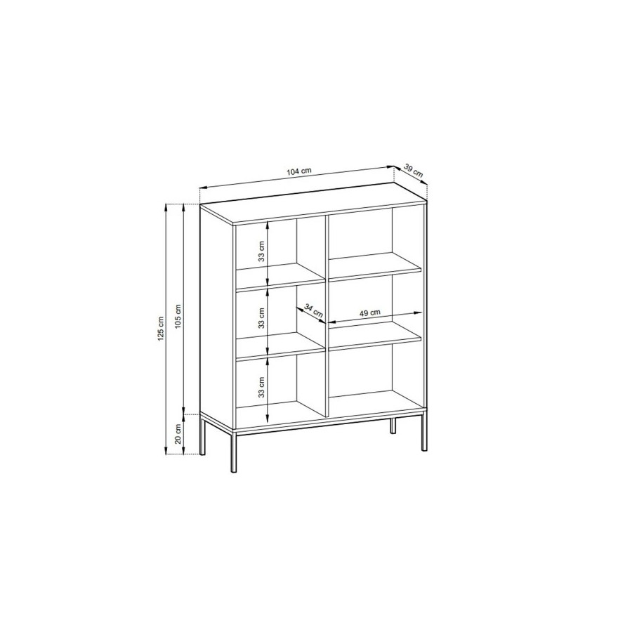 CORTADO schwarz-mattes Wohnzimmermöbel-Set