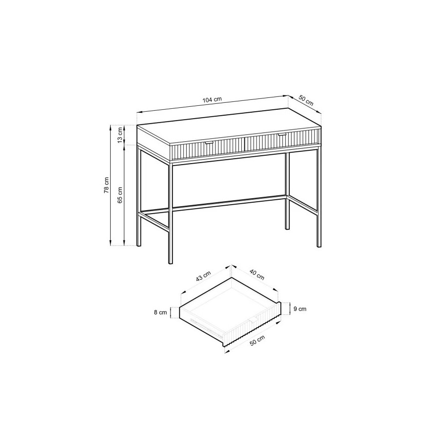 CORTADO schwarz-mattes Wohnzimmermöbel-Set