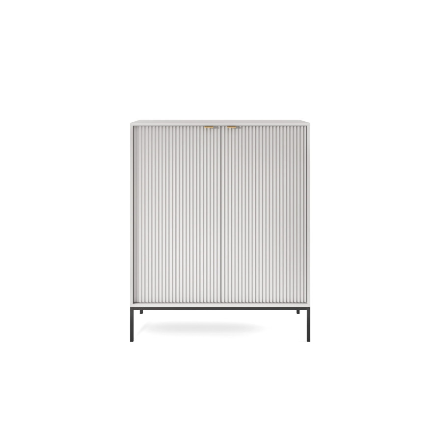 CORTADO II Wohnzimmer-Möbelset mattschwarz