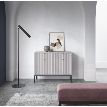 CORTADO II Wohnzimmermöbel-Set mattgrau