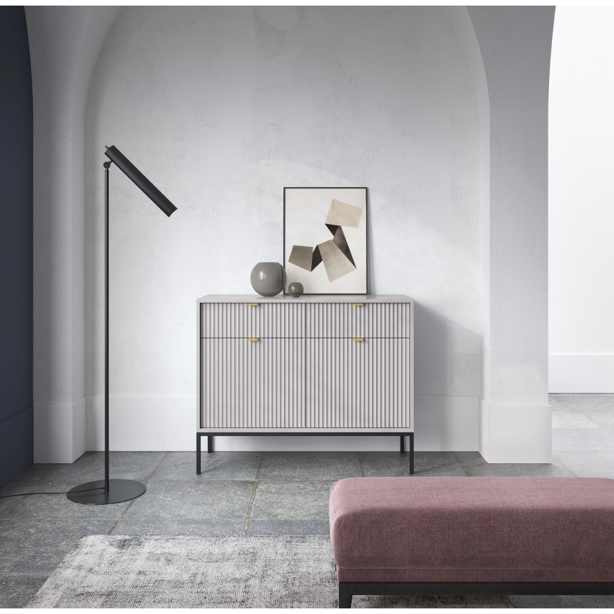 CORTADO II Wohnzimmermöbel-Set mattgrau