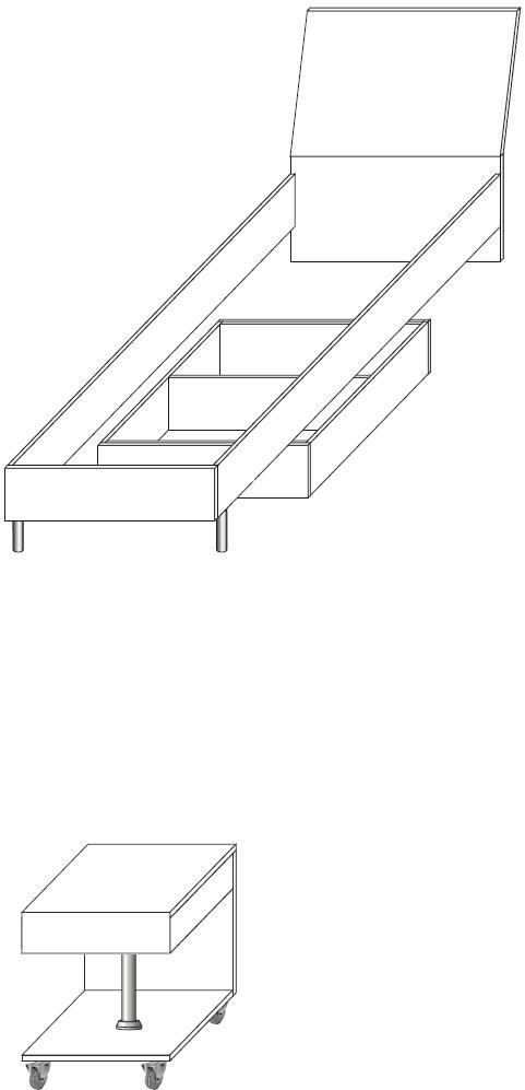 Jugendbett RAJ 3, Hochglanz
