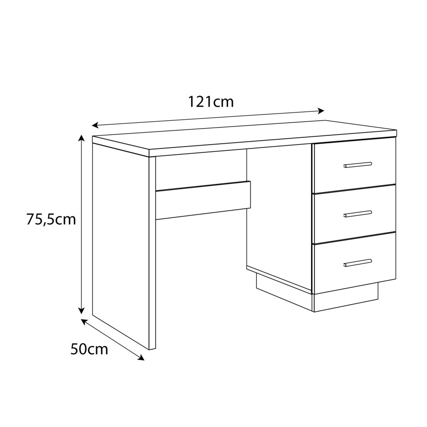 Schreibtisch KIM Eiche wotan
