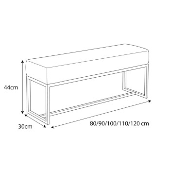 Polstersitzbank CANDY GOLD