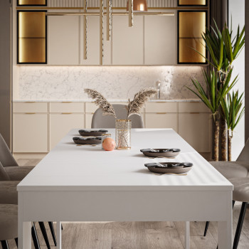 Tisch Konsole WHITE 50 - 302 cm