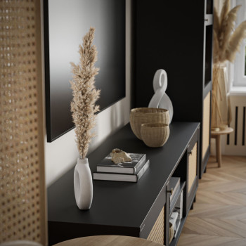 Wohnwand VIENNA mit Wiener Geflecht