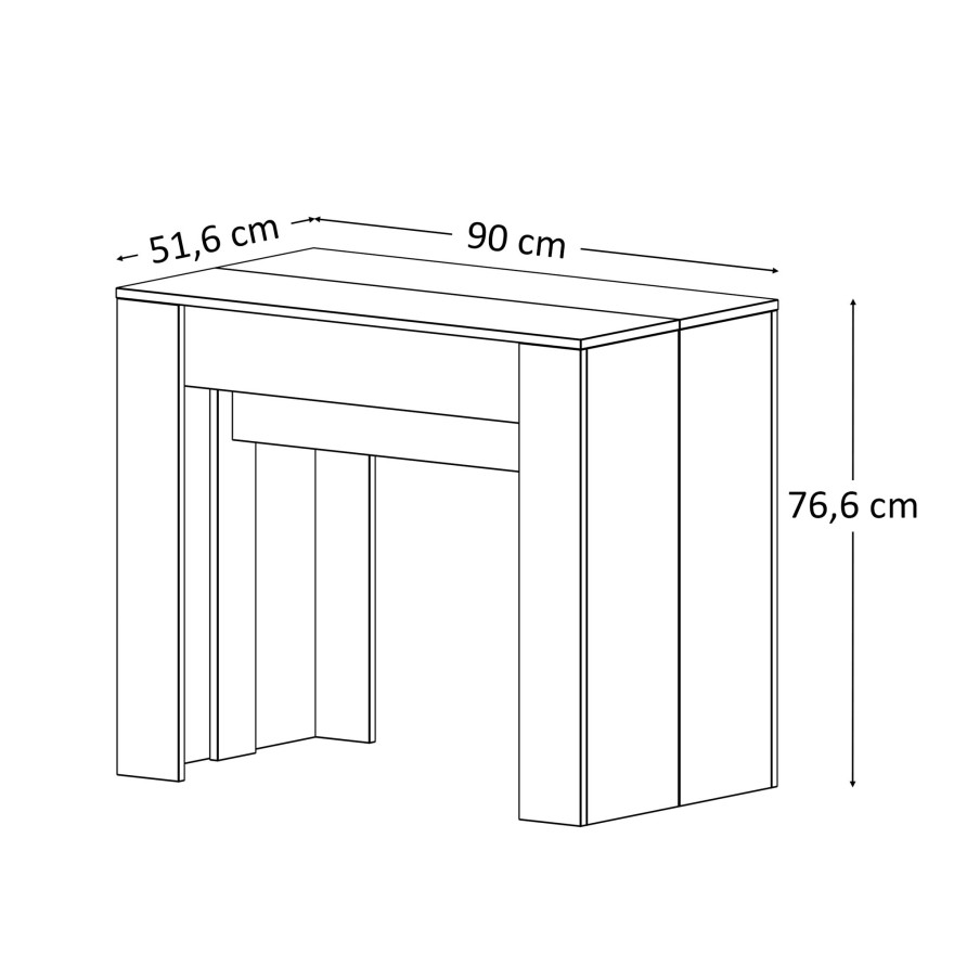 TISCH - KONSOLE 237 AUSZIEHBAR