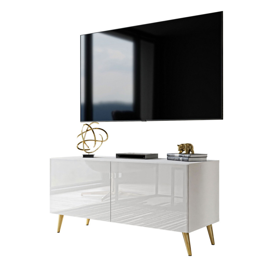 TV-Schrank AURA 100 Weiß hochglanz