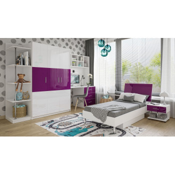 Schlafzimmermöbel Set KIDDO 3 Hochglanz