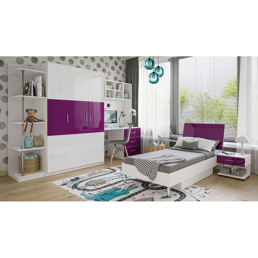 Schlafzimmermöbel Set KIDDO 3 Hochglanz