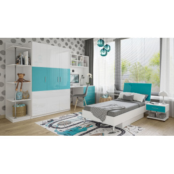 Schlafzimmermöbel Set KIDDO 3 Hochglanz