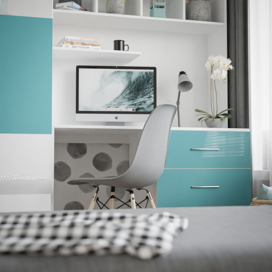 Schlafzimmermöbel Set KIDDO 3 Hochglanz