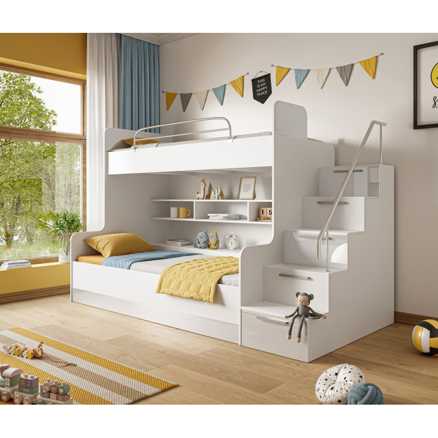 Kinderetagenbett KIDDO 2 Hochglanz