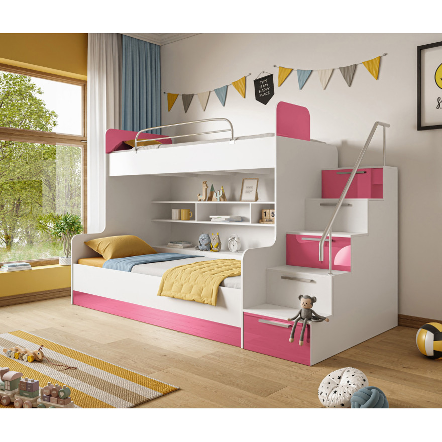 Kinderetagenbett KIDDO 2 Hochglanz