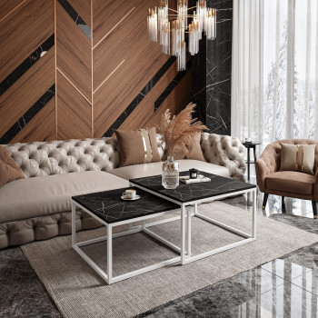 Couchtisch YOSHI GRIGIA 2in1