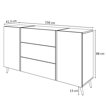 ONYX Wohnzimmerset auf goldenen Beinen