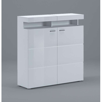 Kommode VANCOUVER W9.832 weiß Hochglanz mit LED