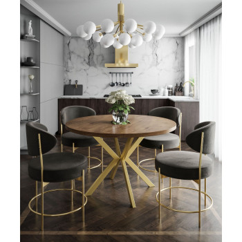 Klappbarer runder Tisch EVERTON GOLD Klappbarer runder Tisch EVERTON GOLD