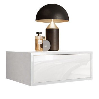 Hängender Nachttisch BLANCO glänzend Hängender Nachttisch BLANCO glänzend