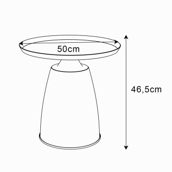 Runder Couchtisch VORTELLE