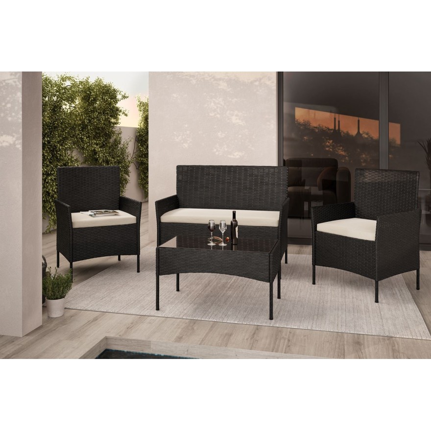 Rattan Möbel-Set PERGOLA