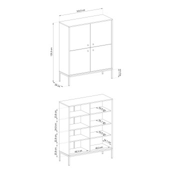 DON BEIGE Kommode MK104 beige