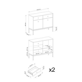 DON BEIGE Kommode MKSZ104 beige