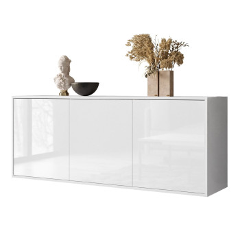 SANAYI hängende Wandkommode glänzend weiß