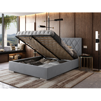 Łóżko tapicerowane AZURRO 140/160/180 z pojemnikiem