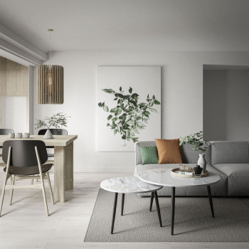 CORTE 2in1 Couchtisch in Hochglanz