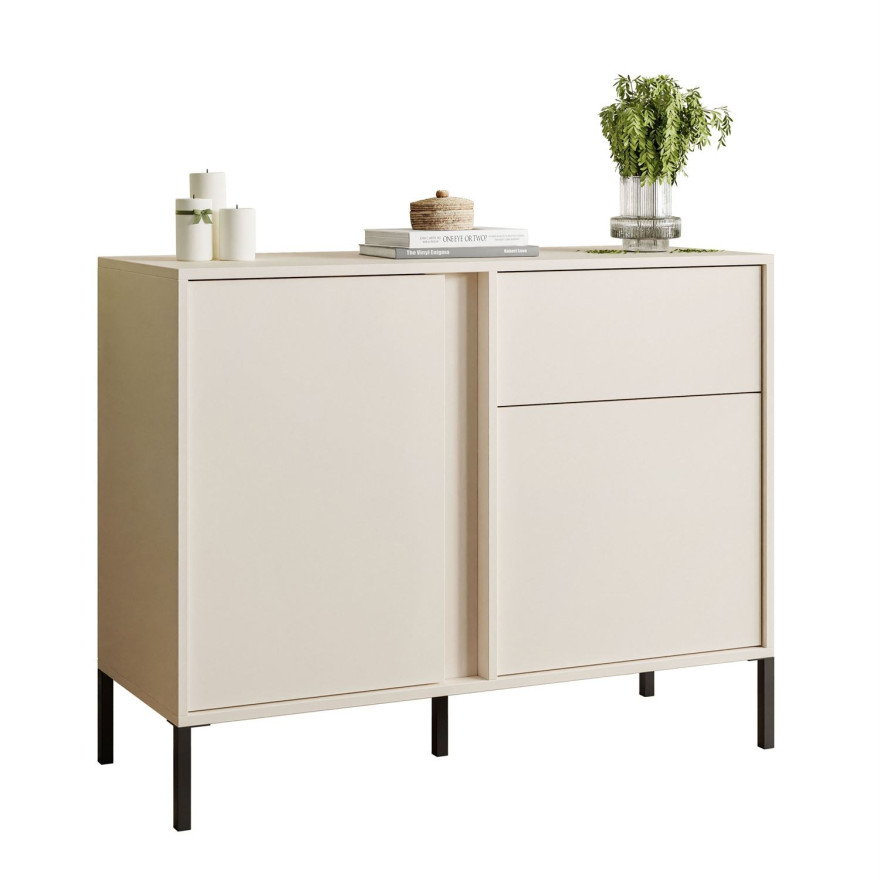 DELLE beige 103 cm Kommode mit Schublade
