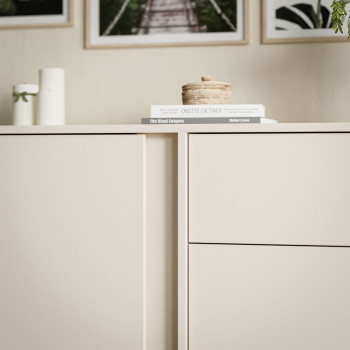 DELLE beige 103 cm Kommode mit Schublade