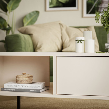 Komoda wysoka DELLE beżowa 103 cm