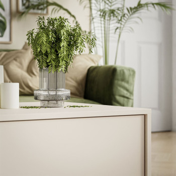 Komoda wysoka DELLE beżowa 103 cm