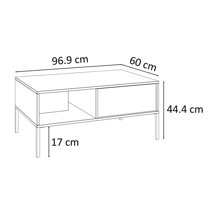 Komoda wysoka DELLE beżowa 103 cm