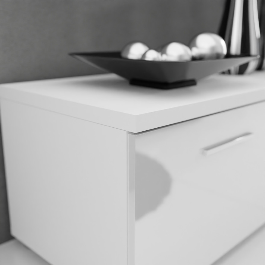 Wohnwand BETA Hochglanz mit LED