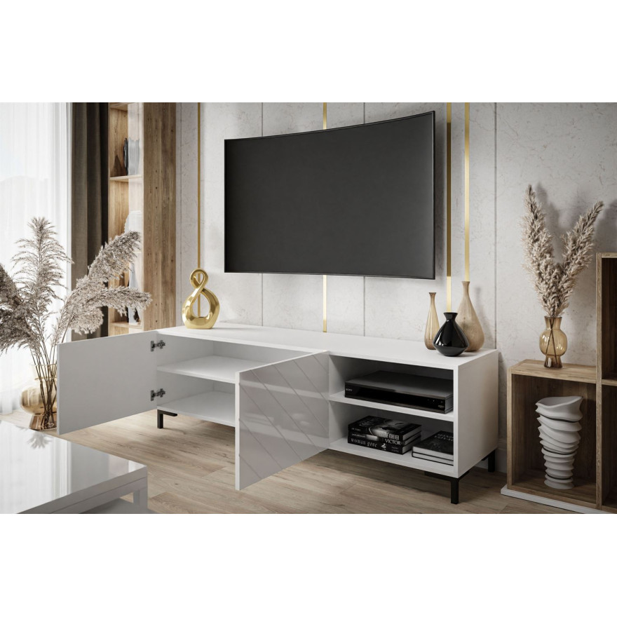 TV- Schrank VIRGINIA weiß Hochglanz