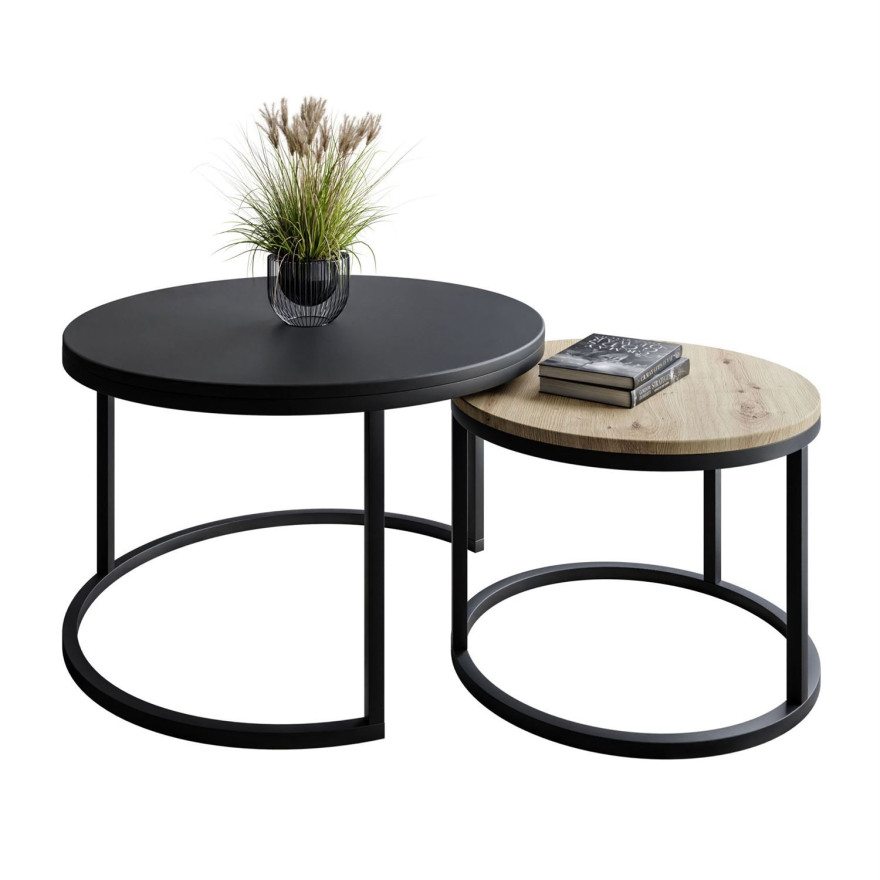 Runder Couchtisch CIRI MIX 2in1