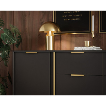 Schubladenkommode LARETTO 153 cm 3D2S anthrazit