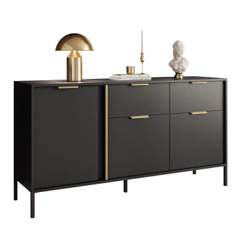 Schubladenkommode LARETTO 153 cm 3D2S anthrazit